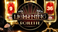 Lightning Roulette ao vivo